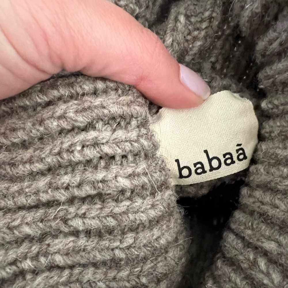 Like new Babaa turtleneck sweater in dark mist$200